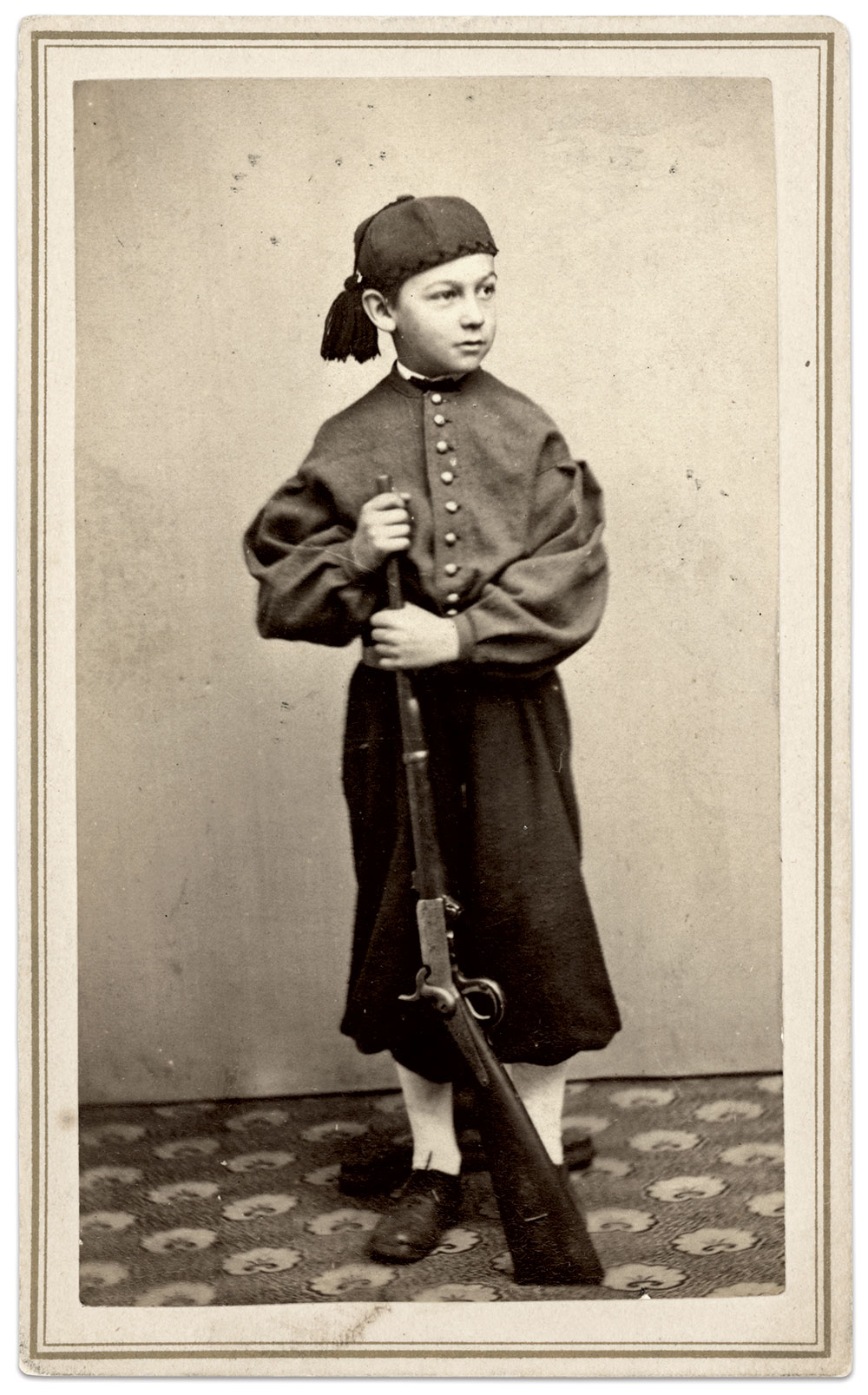 Inscribed: “Clarence Ford, son of Dwight Ford.” Carte de visite by Wayland & McMillan of Providence, R.I. Charles Darden Collection.