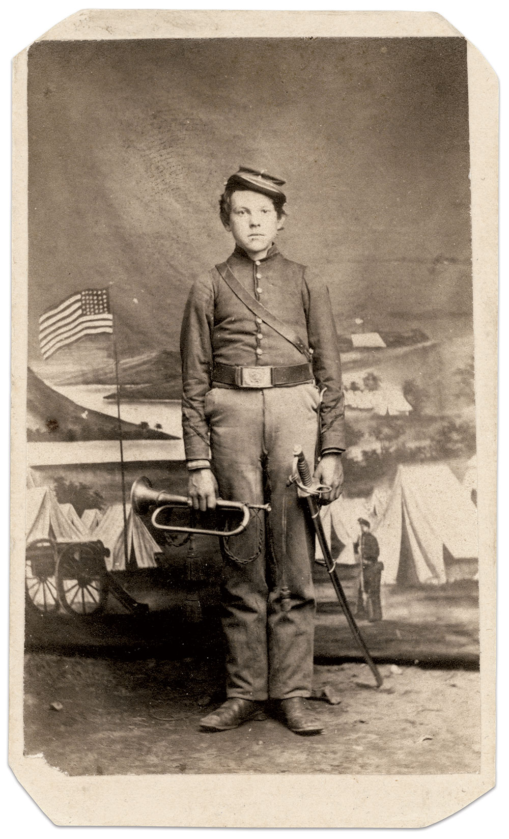 Carte de visite by an unidentified photographer. Adam Ochs Fleischer Collection.