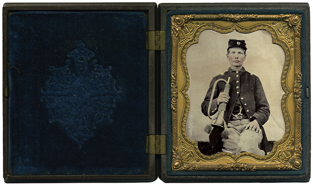 Sixth-plate ambrotype by an unidentified photographer. Kevin Canberg Collection.