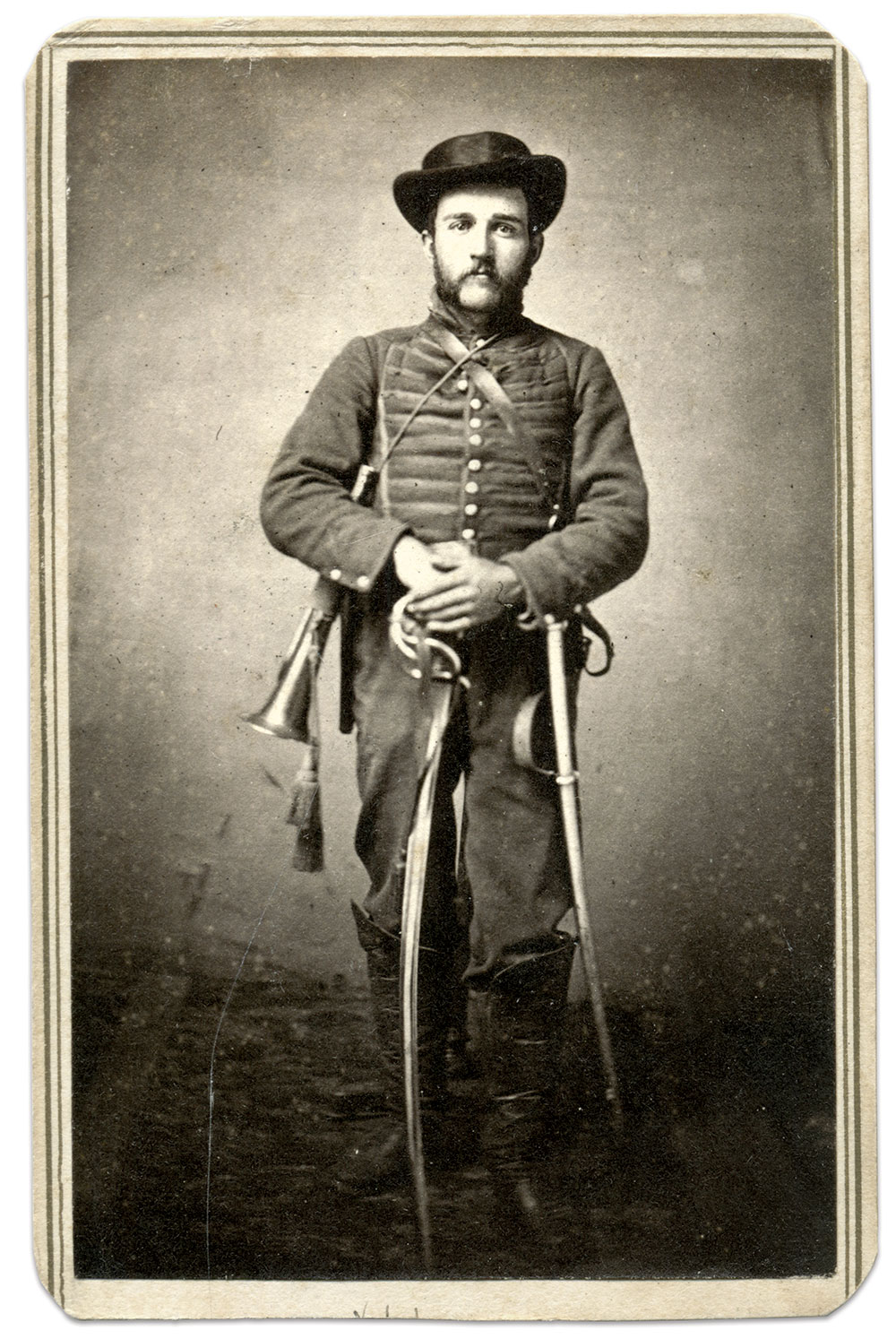 Carte de visite by an unidentified photographer. Rick Carlile Collection.