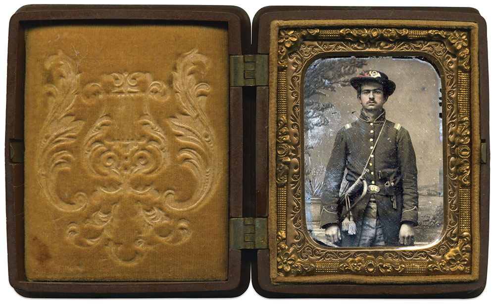 Ninth-plate ruby ambrotype by an unidentified photographer. David Yunt Collection.