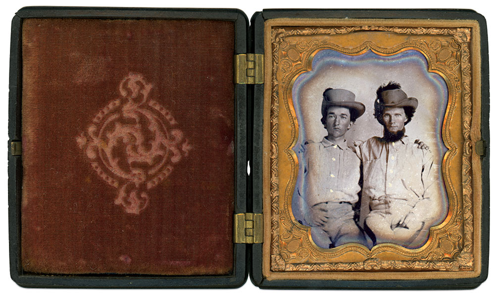 Sixth plate ambrotype by an unidentified photographer. Bobby McCoy Collection.