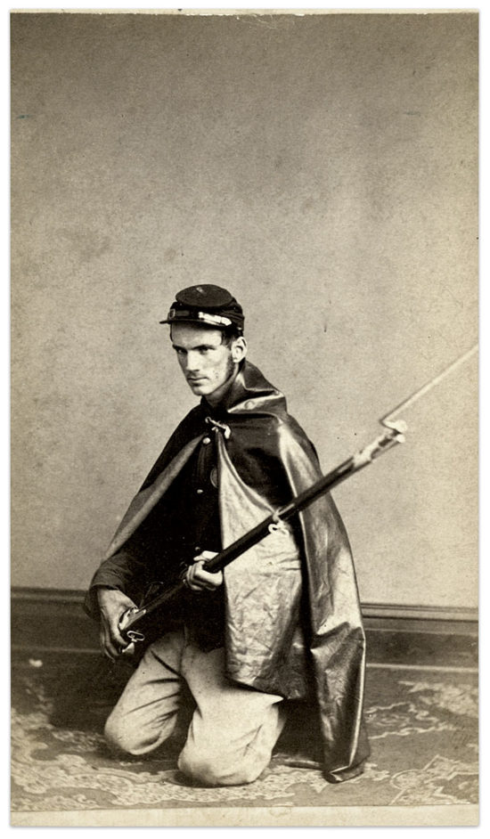 Rubber ponchos and waterproof blankets in the Civil War