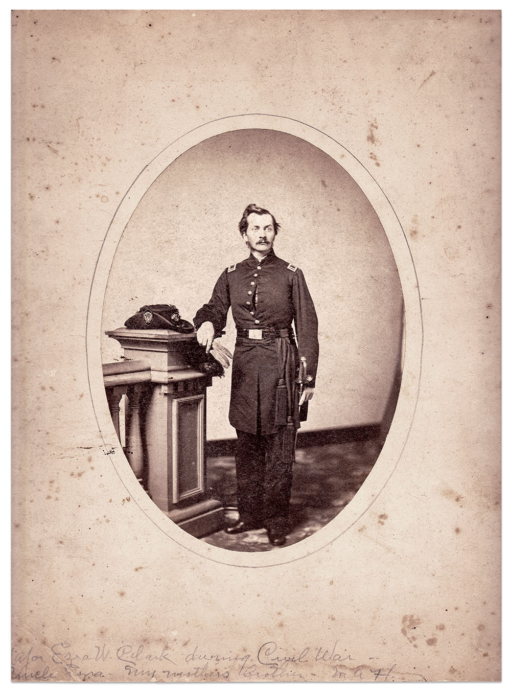 Clark, pictured as first lieutenant and adjutant of the 34th Ohio Infantry. Albumen print by an unidentified photographer. Dale Niesen Collection.