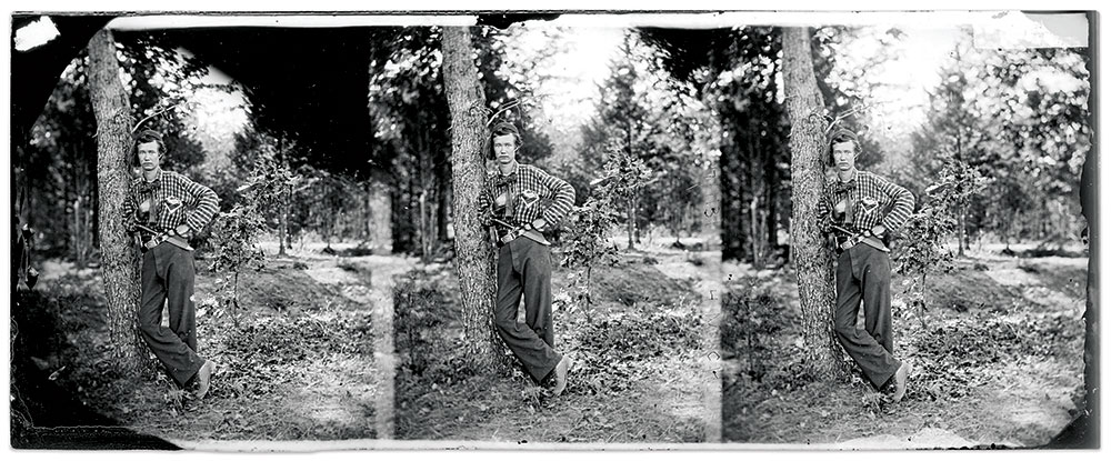 Figure 2: Richard L. Cramer, Company I, 4th Michigan Infantry, 1861. Positive reproduction of glass negative (NARA 111-B-5348). National Archives.