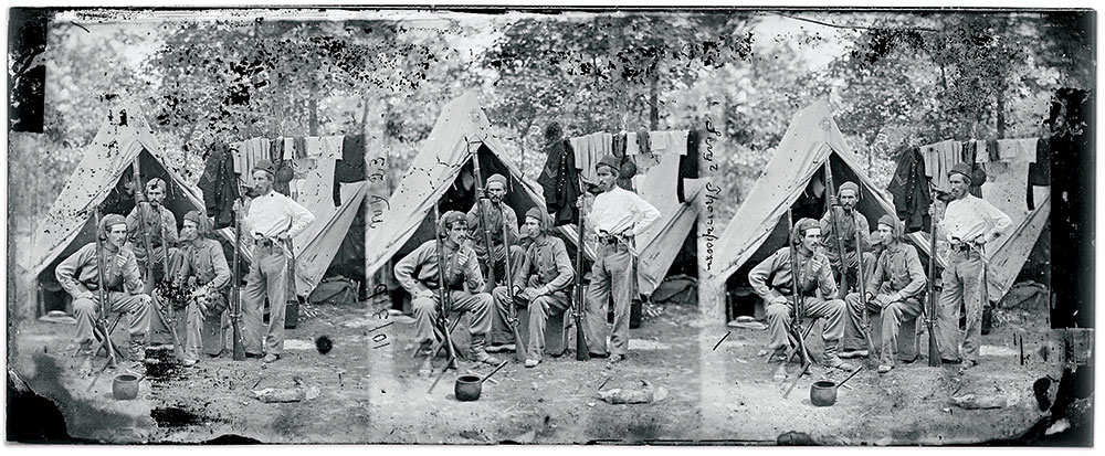 Figure 6: Sergeant Thompson, 33rd New York Infantry, 1861-62. Positive reproduction of glass negative (NARA 111-B-5423). National Archives.