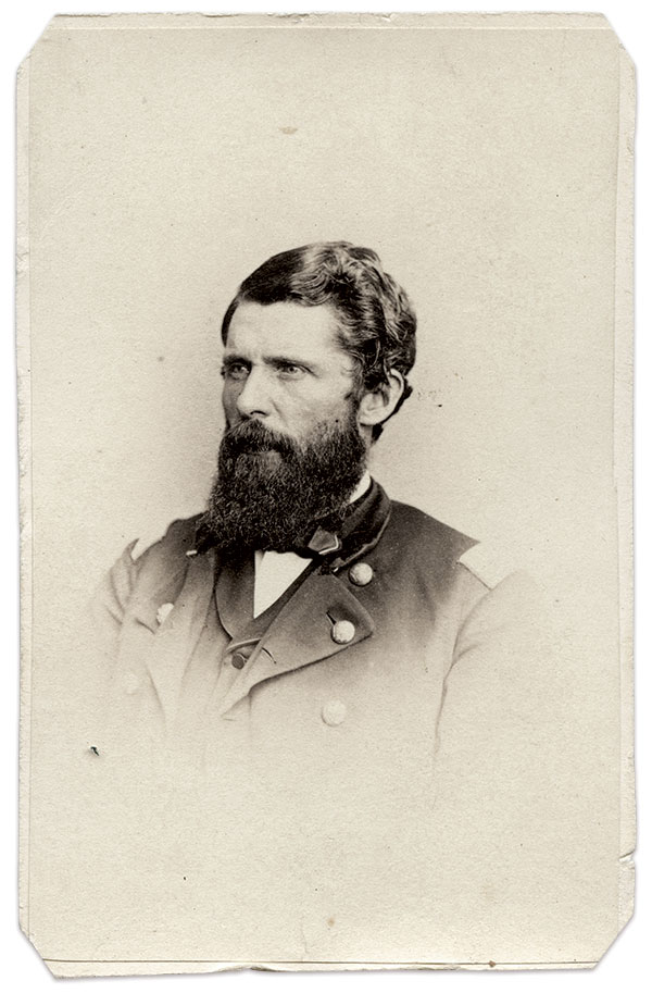 Baker in his colonel’s uniform. Carte de visite by Mathew B. Brady of New York City and Washington, D.C. Author’s collection.