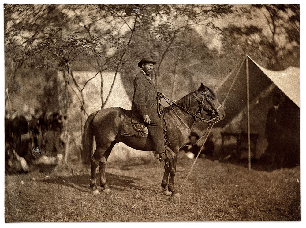 Allan Pinkerton, McClellan’s intelligence chief, challenged Baker as the Union’s spymaster. He’s pictured at Antietam in 1862. Albumen print by Alexander Gardner. National Portrait Gallery.