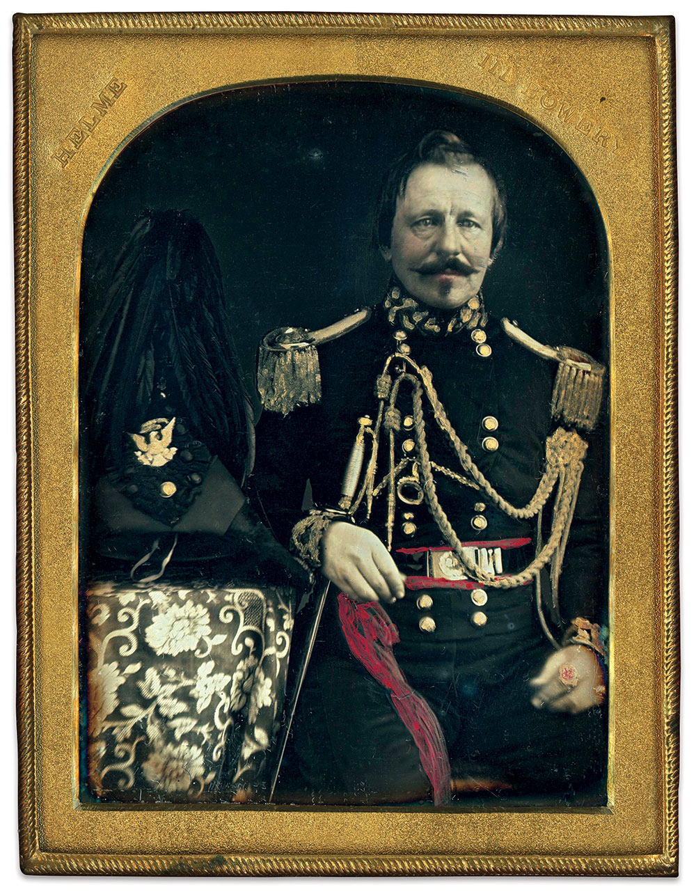 Quarter plate daguerreotype by John C. Helme of New York City. Mike Medhurst Collection.