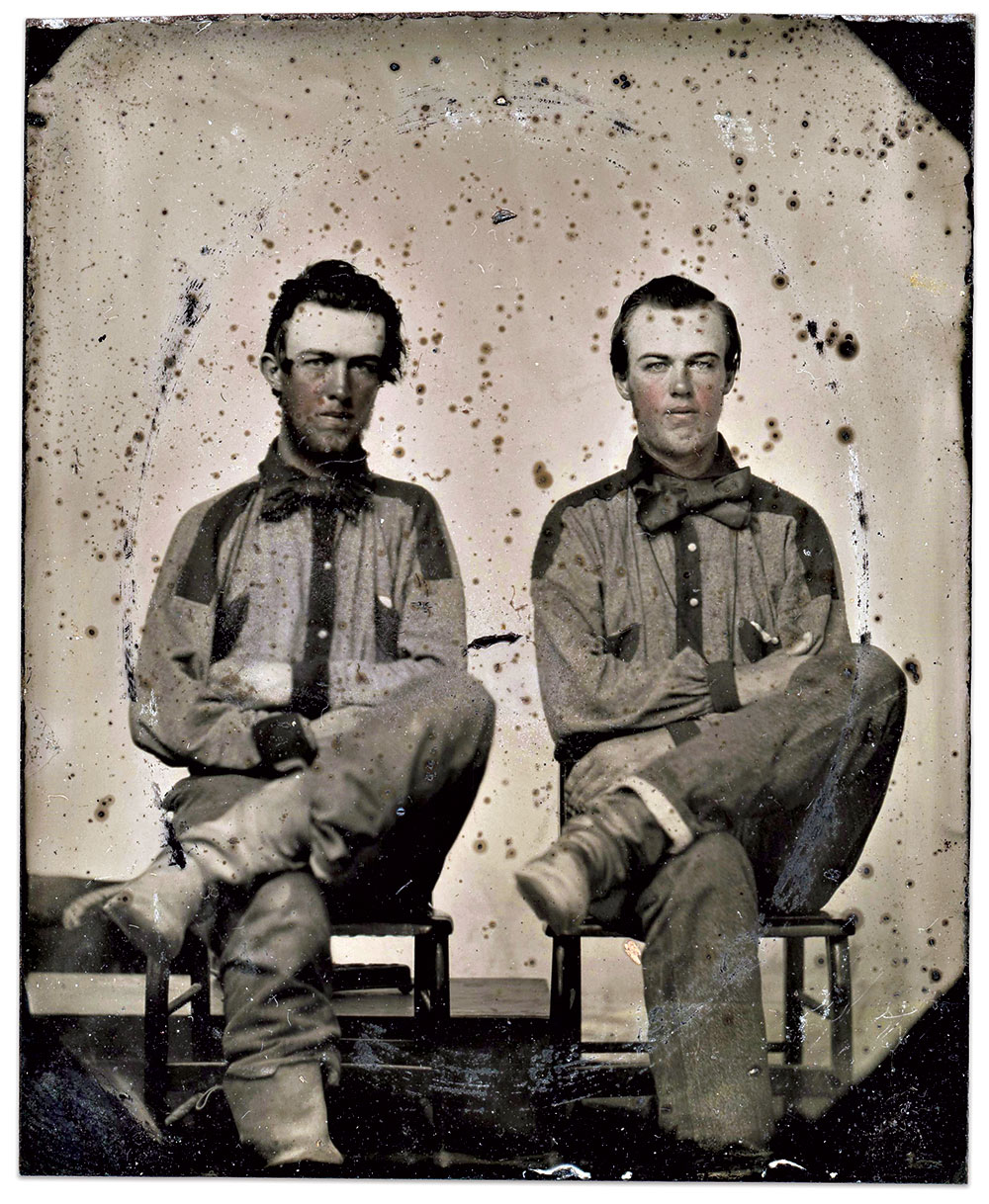 Ninth plate tintype by an unidentified photographer. Michael Huston Collection.
