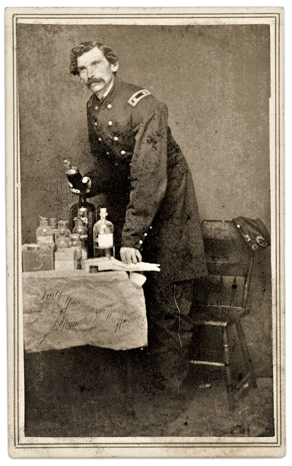 Carte de visite by William H. Phares of Fort Madison,Iowa. John Wernick Collection.
