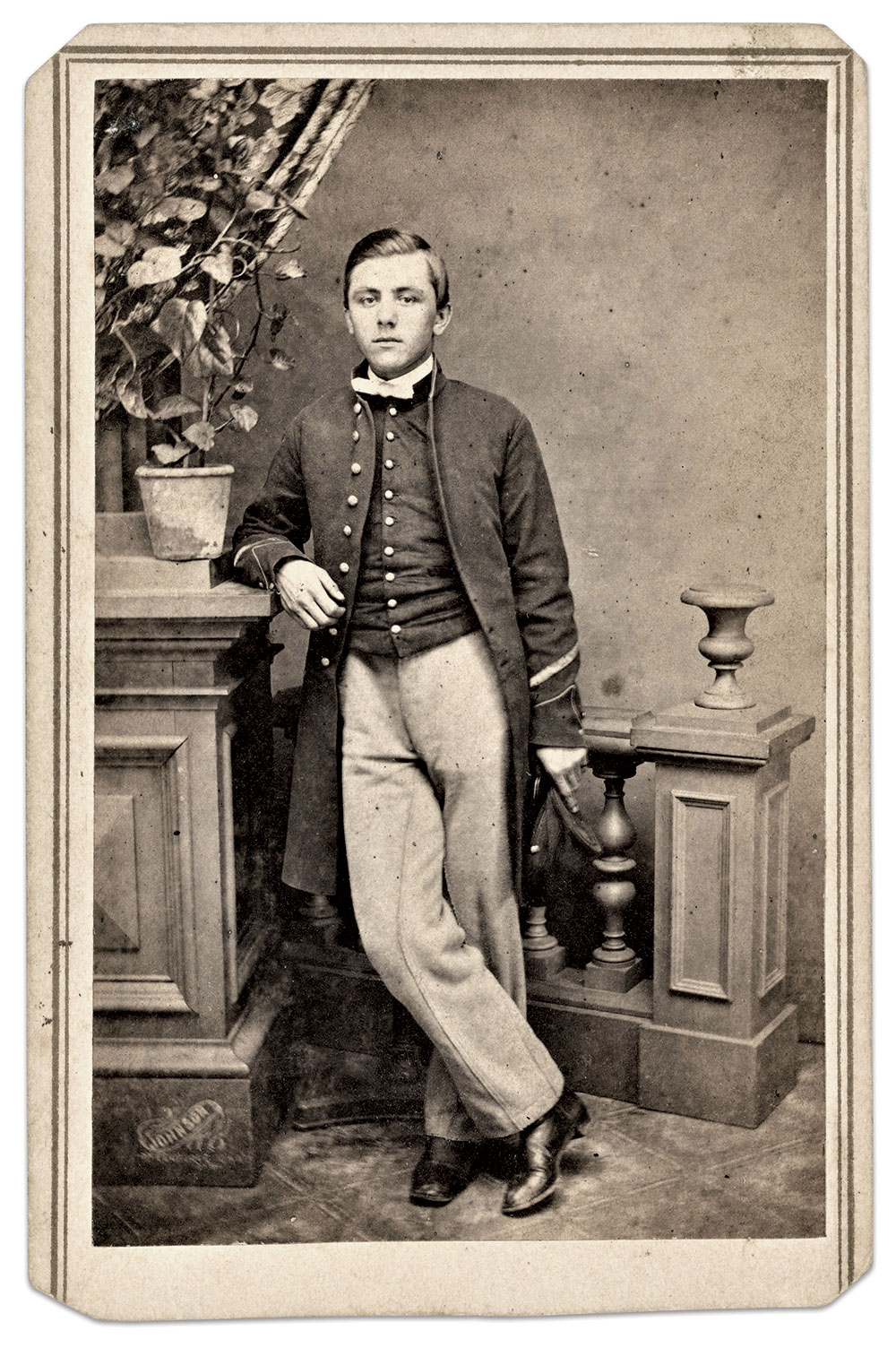 Carte de visite by G.G. Johnson of Dubuque, Iowa. Mark Warren Collection.