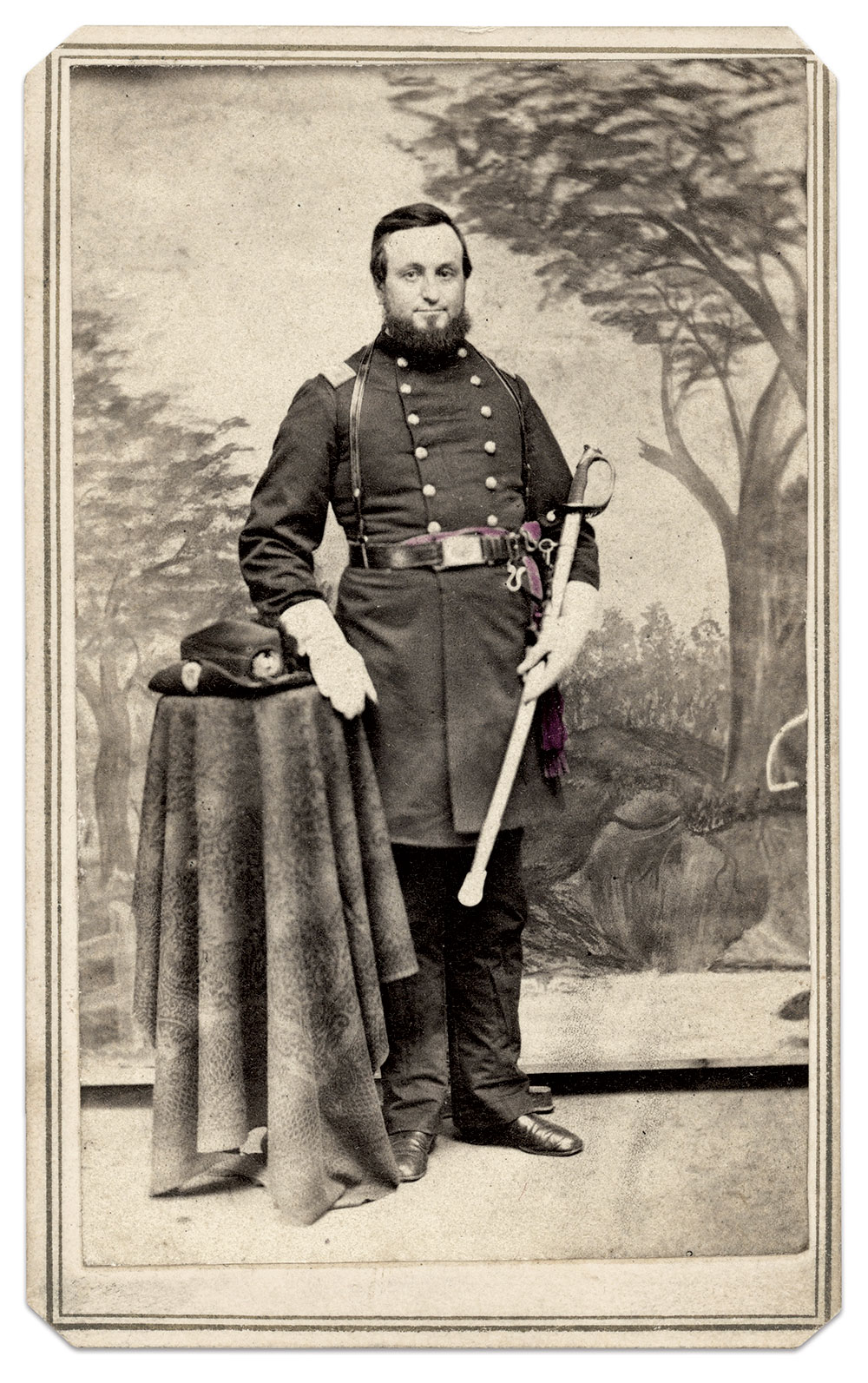 Benjamin F. Crabb. Carte de visite by William Dudley of Washington, Iowa. Michael Huston Collection.