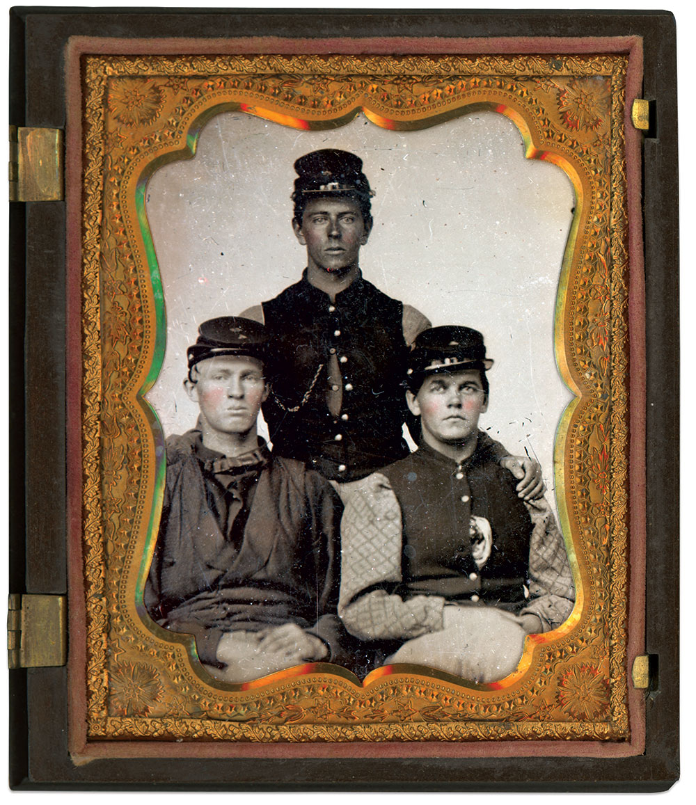 Quarter plate ambrotype by an unidentified photographer. Mike Werner Collection.