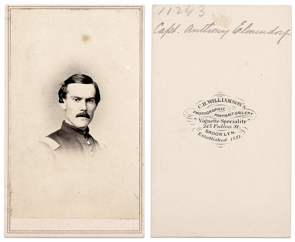 Captain Anthony Elmendorf. Carte de visite by Charles H. Williamson of Brooklyn, N.Y. The Liljenquist Family Collection at the Library of Congress.
