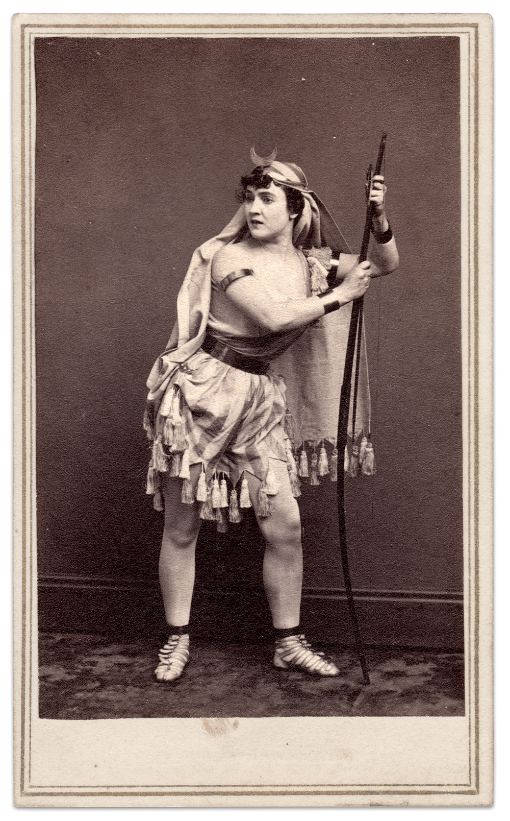 Menken acted in a variety of stage roles. Carte de visite by George H. Johnson of San Francisco, Calif.