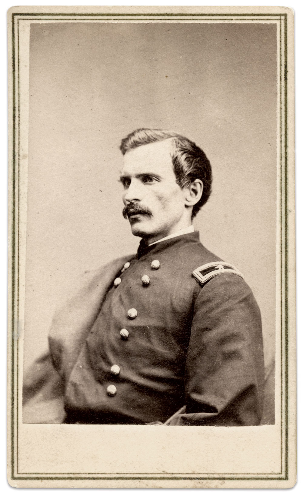 Barnum pictured as a brigadier general. Carte de visite by Mathew B. Brady of Washington, D.C. Tom Glass Collection.