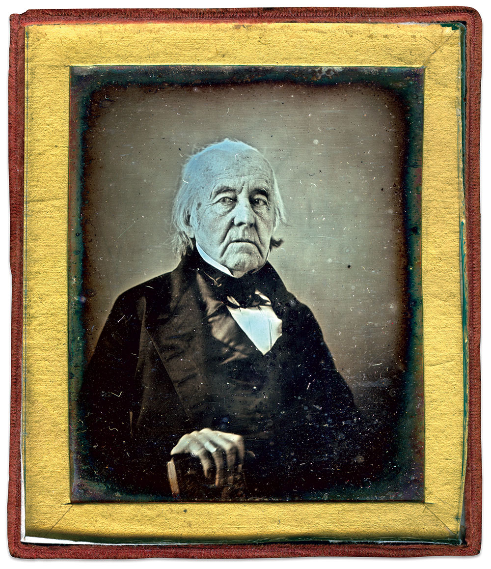 Munson, circa 1843. His is one of 14 photos of Revolutionary War veterans owned by author Joe Bauman. Sixth plate daguerreotype by an unidentified photographer. Joe Bauman Collection.
