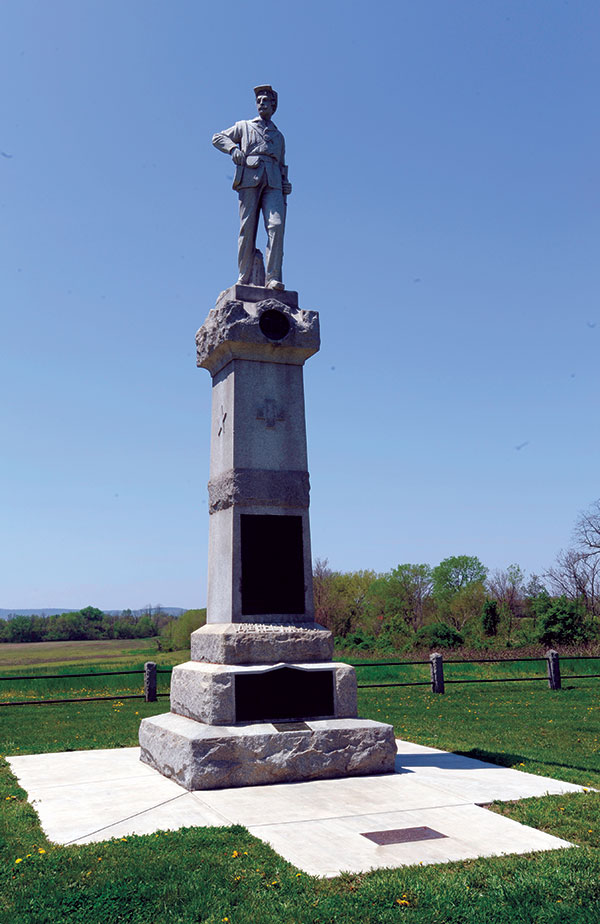 The 14th New Jersey monument on the Monocacy battlefield. Chuck Myers.