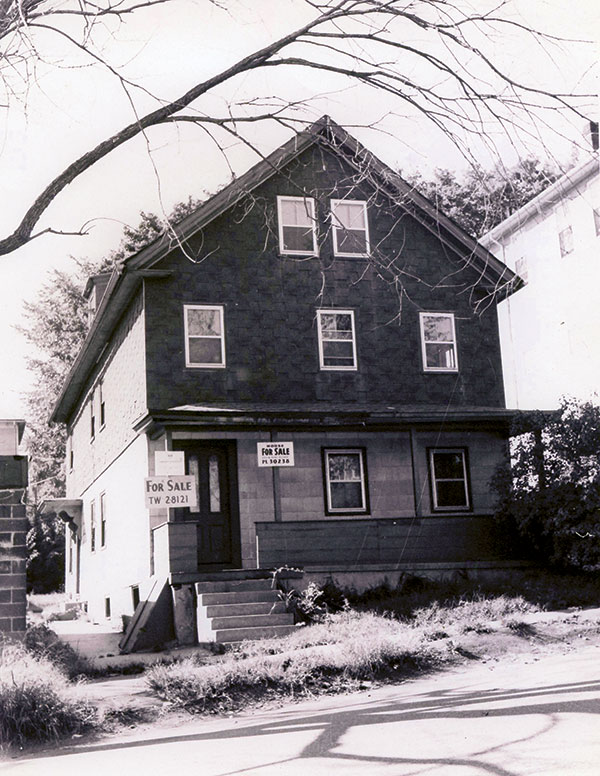 Tom’s home, circa 1960s, on Aetna Street in Worcester. Author Mark Savolis grew up in the house pictured in the background, which was owned by his grandparents. The Plunkett home has since been demolished. Courtesy of the Mark Savolis.