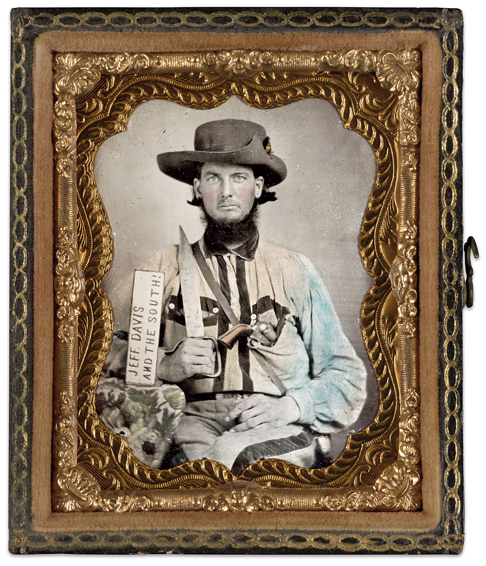 Unidentified soldier. Ninth plate ambrotype. The Liljenquist Family Collection at the Library of Congress.