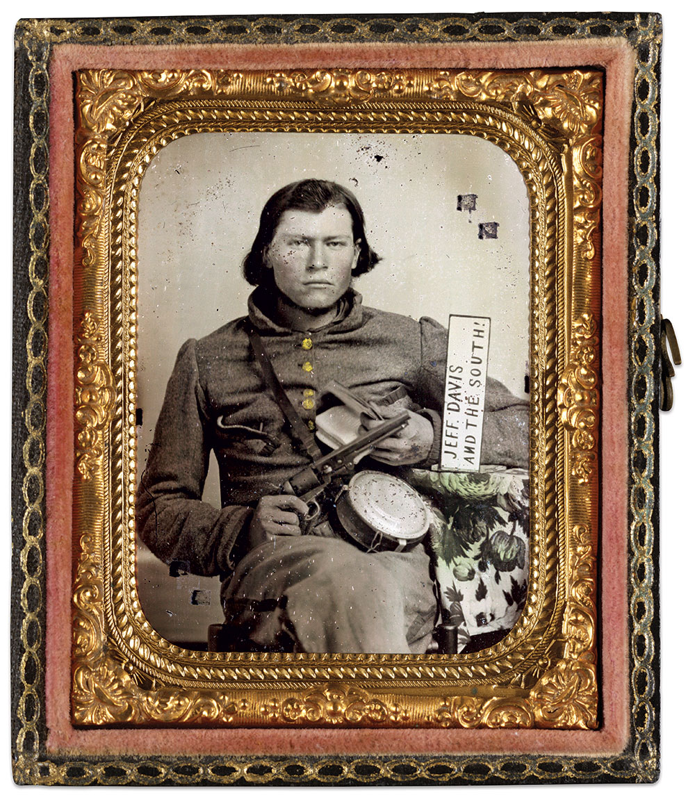 Unidentified soldier. Ninth plate ambrotype. The Liljenquist Family Collection at the Library of Congress.