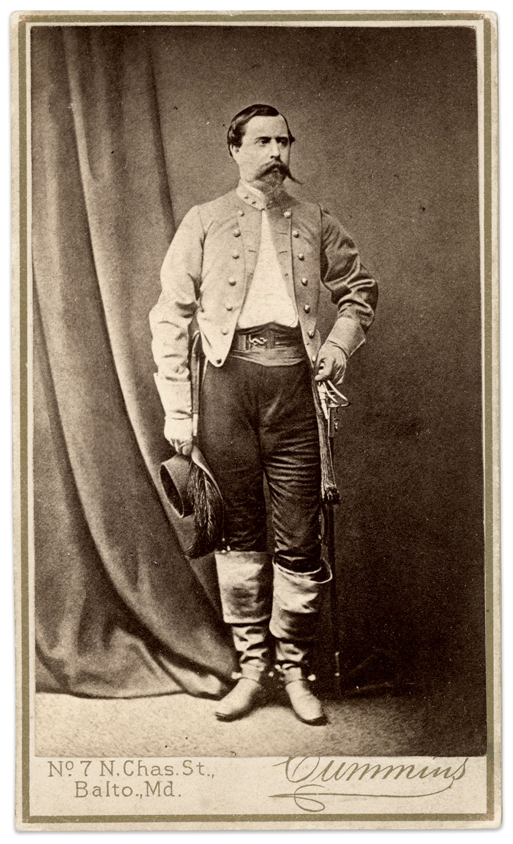 Carte de visite dated August 1884 by James S. Cummins of Baltimore, Md.