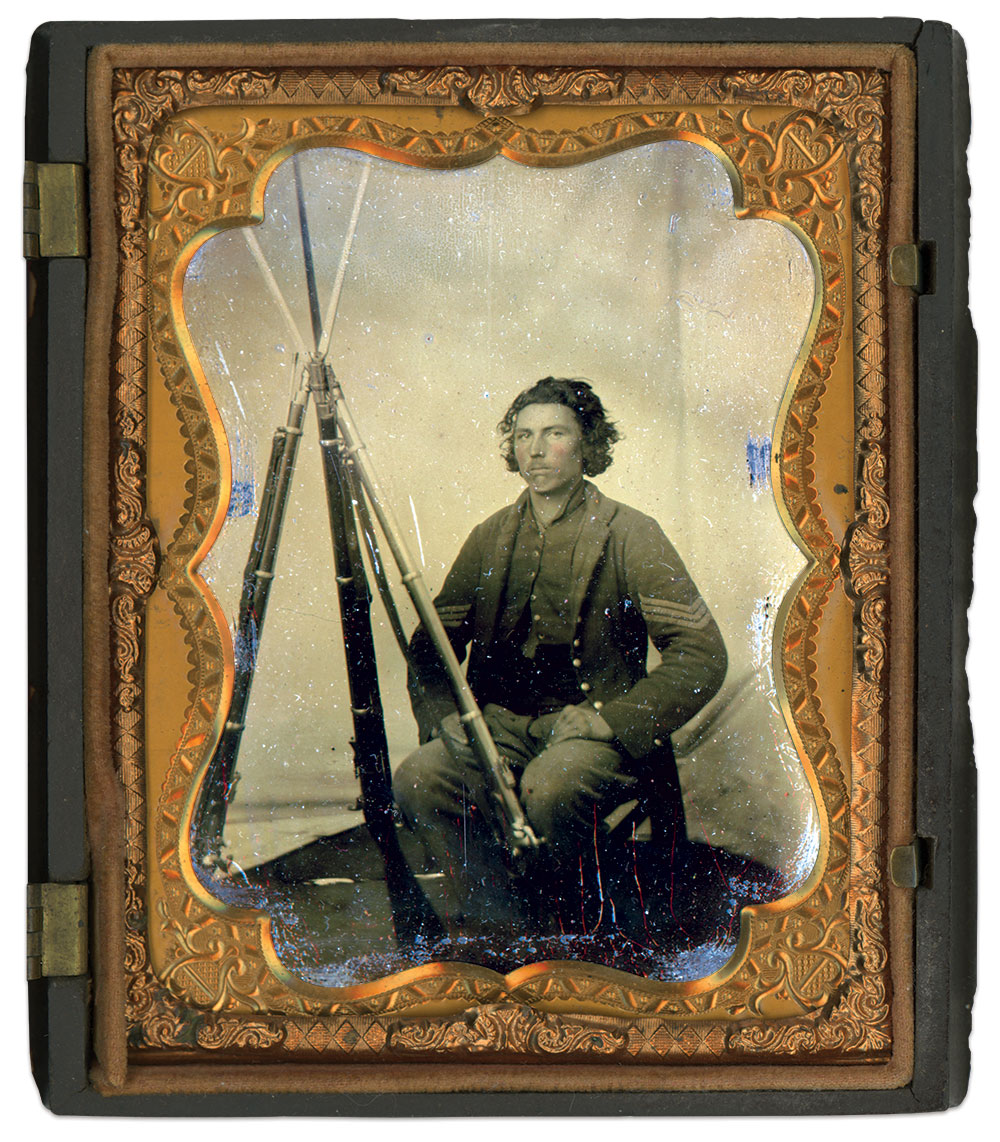 Quarter plate tintype by an unidentified photographer. Rich Jahn Collection.