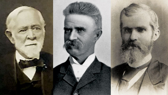 From left: Sayers (Courtesy of Wytheville, Va. Historical Society), Strickler (Courtesy of Pikes Peak Library, Colorado) and Black (Courtesy of Blacksburg,Va. Historical Society).