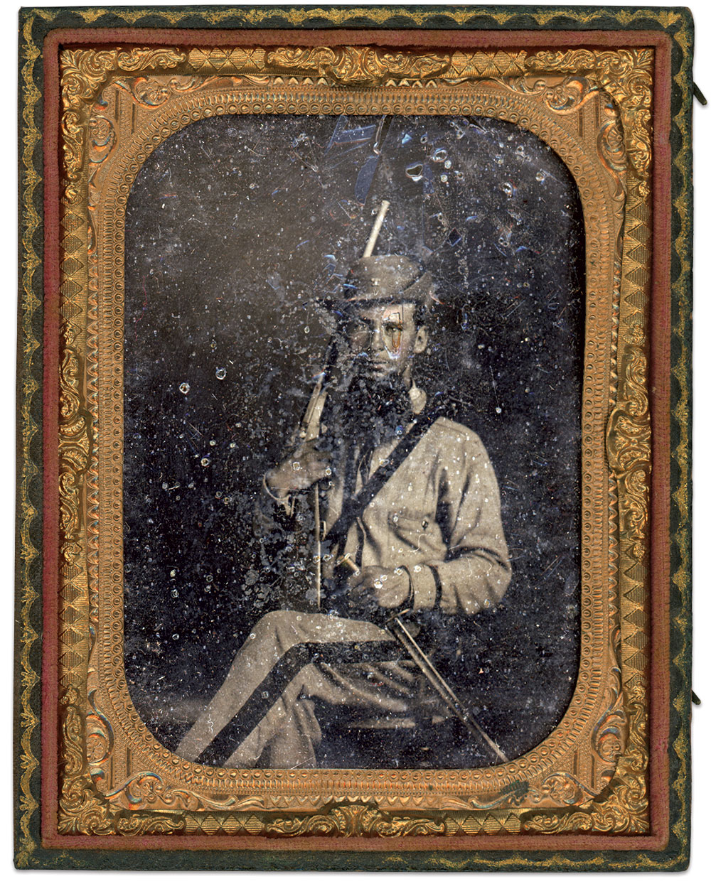 Quarter-plate tintype (on original poster).