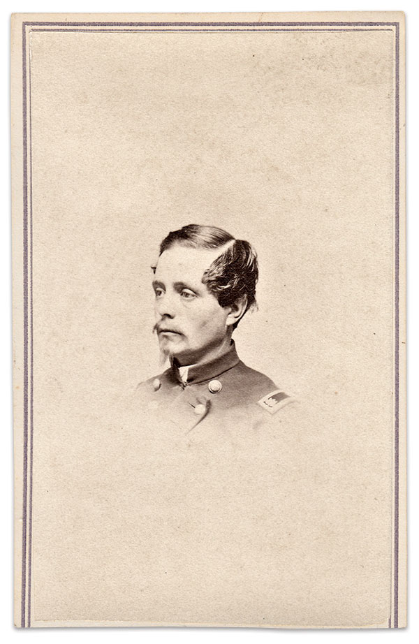 Surgeon Carpenter took on a more active role during the 1864 Battle of Newport Barracks. Carte de visite by C. Miller of Burlington, Vt. Author’s Collection.