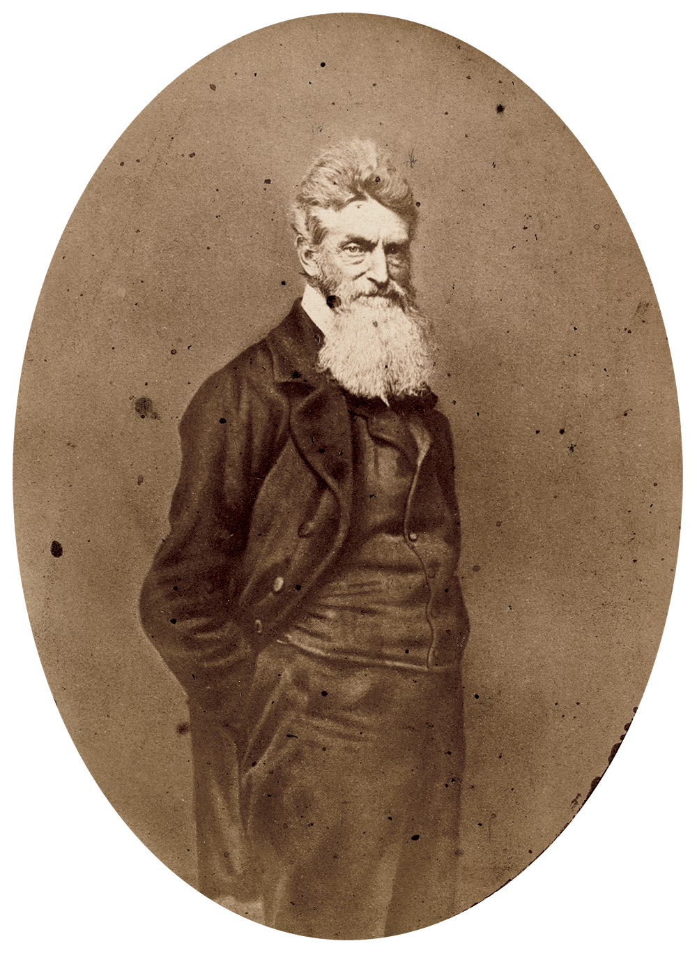 John Brown. Albumen print by Martin M. Lawrence of New York City. National Portrait Gallery.