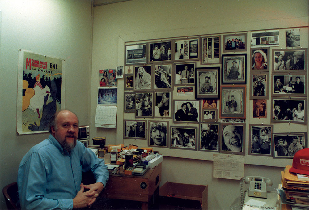 Herb in his office at Vanderbilt’s Department of Fine Arts. Peck family.