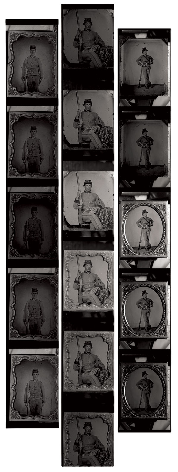 Herb’s negatives reveal how he adjusted lighting, shooting multiple frames of each image. He made further adjustments to images during the printmaking process.
