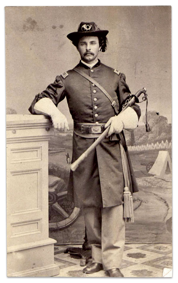 First Lieutenant James B. West, 33rd U.S. Colored Infantry. Carte de visite by an unidentified photographer. U.S. Army Heritage and Education Center.