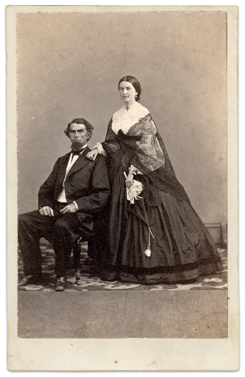 Kelley and his third wife, Mary, circa 1865. Carte de visite by Wenderoth, Taylor & Brown of Philadelphia Pa. Author’s collection.