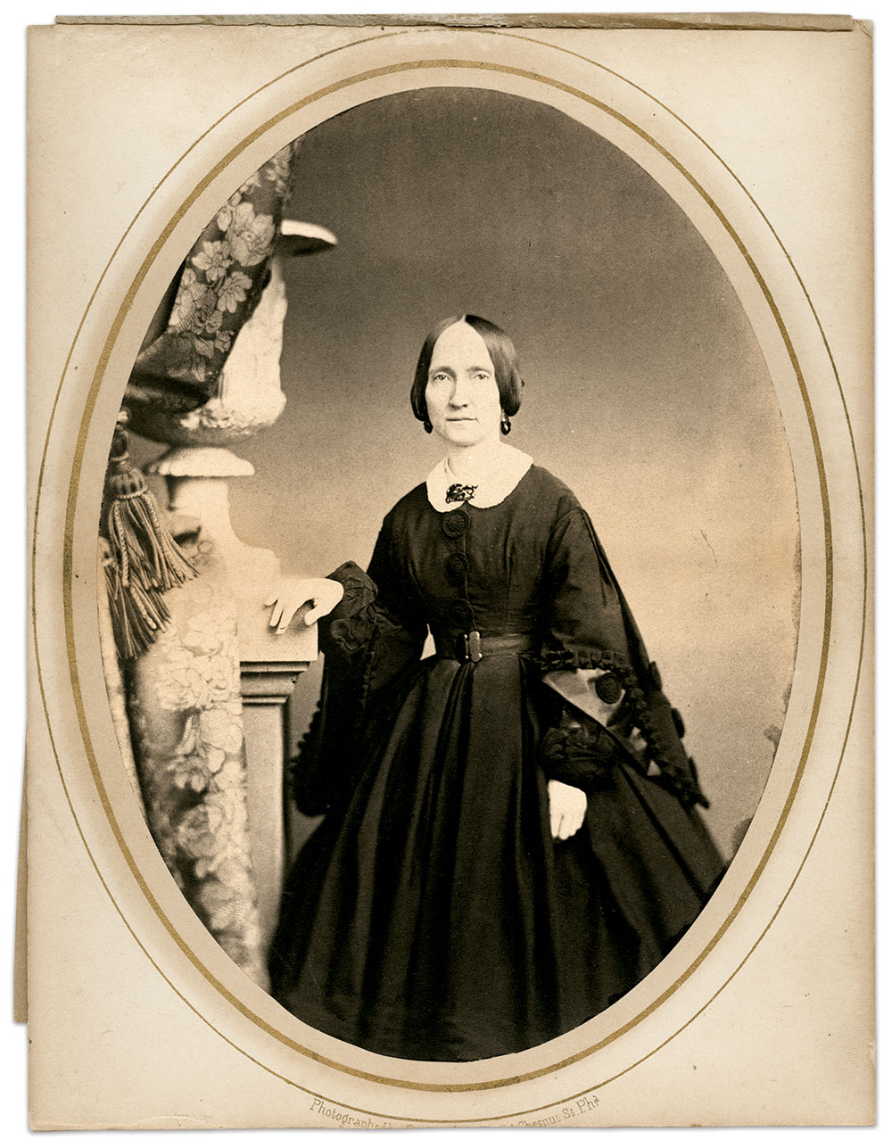 Striking a deal to save hallowed ground: Ann Pamela Cunningham, founder and first Regent of the Mount Vernon Ladies’ Association, negotiated with Washington, pictured here in the 1850s, to transfer ownership of Mount Vernon. Albumen print by Broadbent & Co. of Philadelphia, Pa. Courtesy of The Mount Vernon Ladies’ Association.