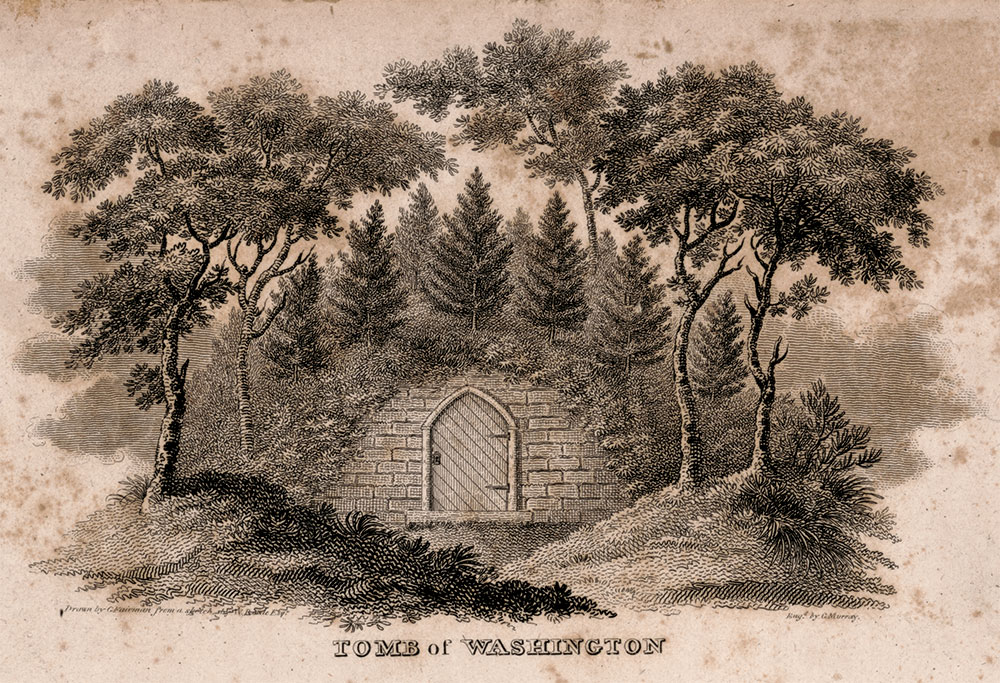 Eyewitness to Washington's disinterment: In 1837, young Washington and other family attended the disinterment of the first President as his remains were transferred to a new sarcophagus in the family tomb. Library of Congress.