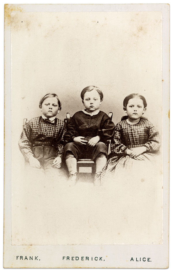 “The Children of the Battle Field.” Carte de visite by Wenderoth, Taylor & Brown of Philadelphia, Pa. Library of Congress,