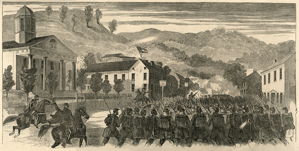 The Battle of Philippi from Harper’s Weekly, July 6, 1861. Military Images.