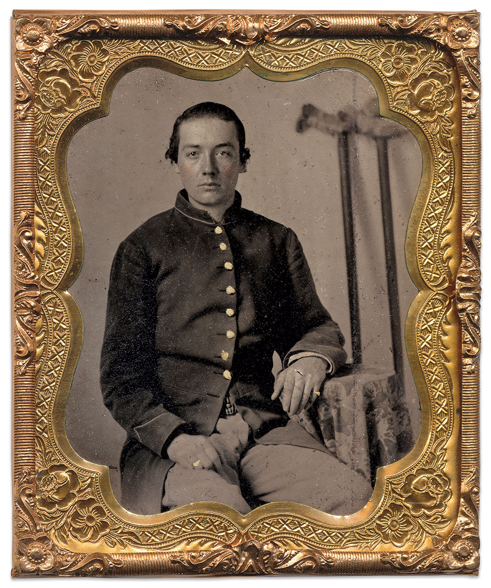 Sixth-plate tintype by an unidentified photographer. Dan Schwab Collection.