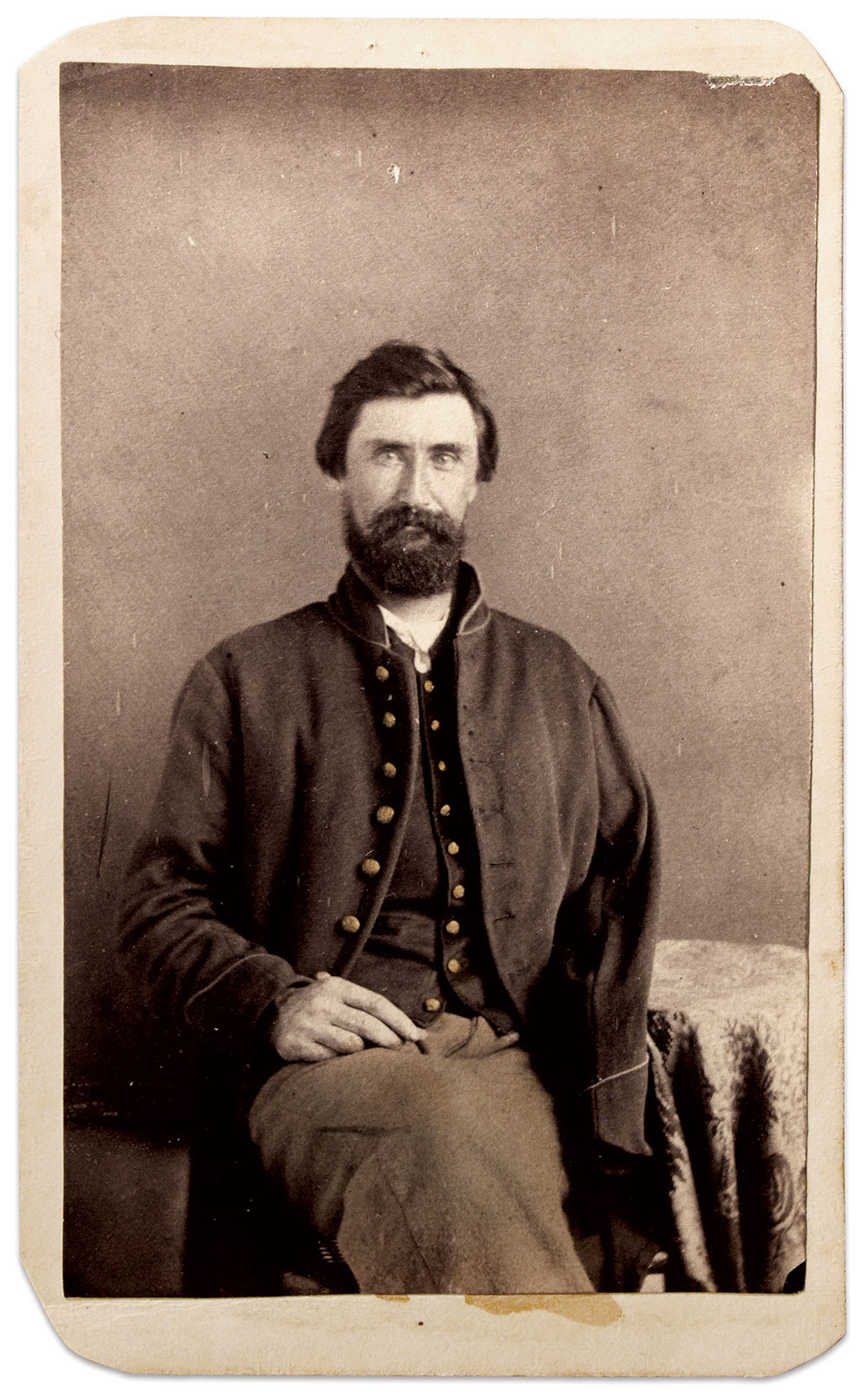 Carte de visite by an unidentified photographer. Buck Zaidel Collection.