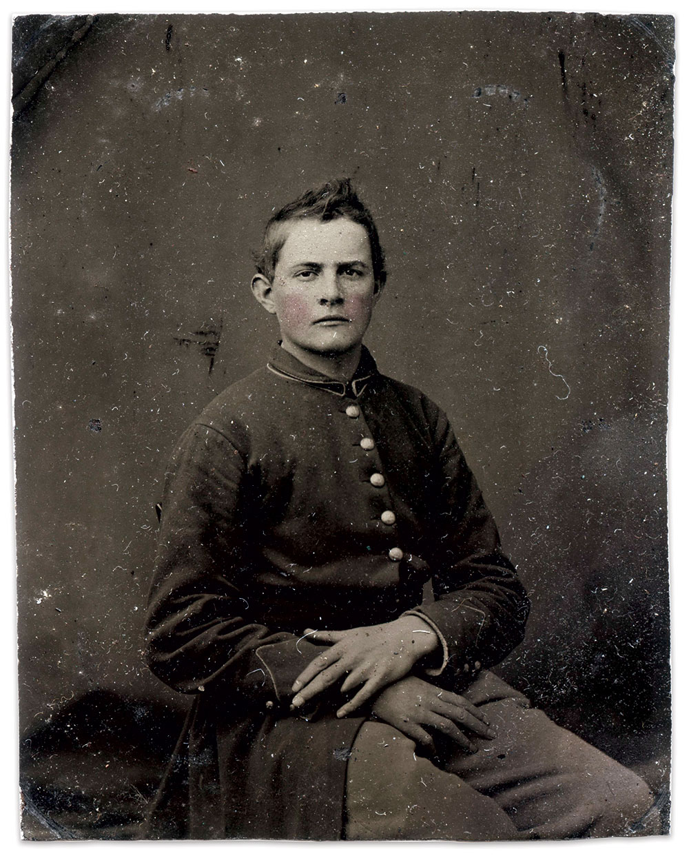 Ninth-plate tintype by an unidentified photographer. Rick Brown Collection of American Photography.