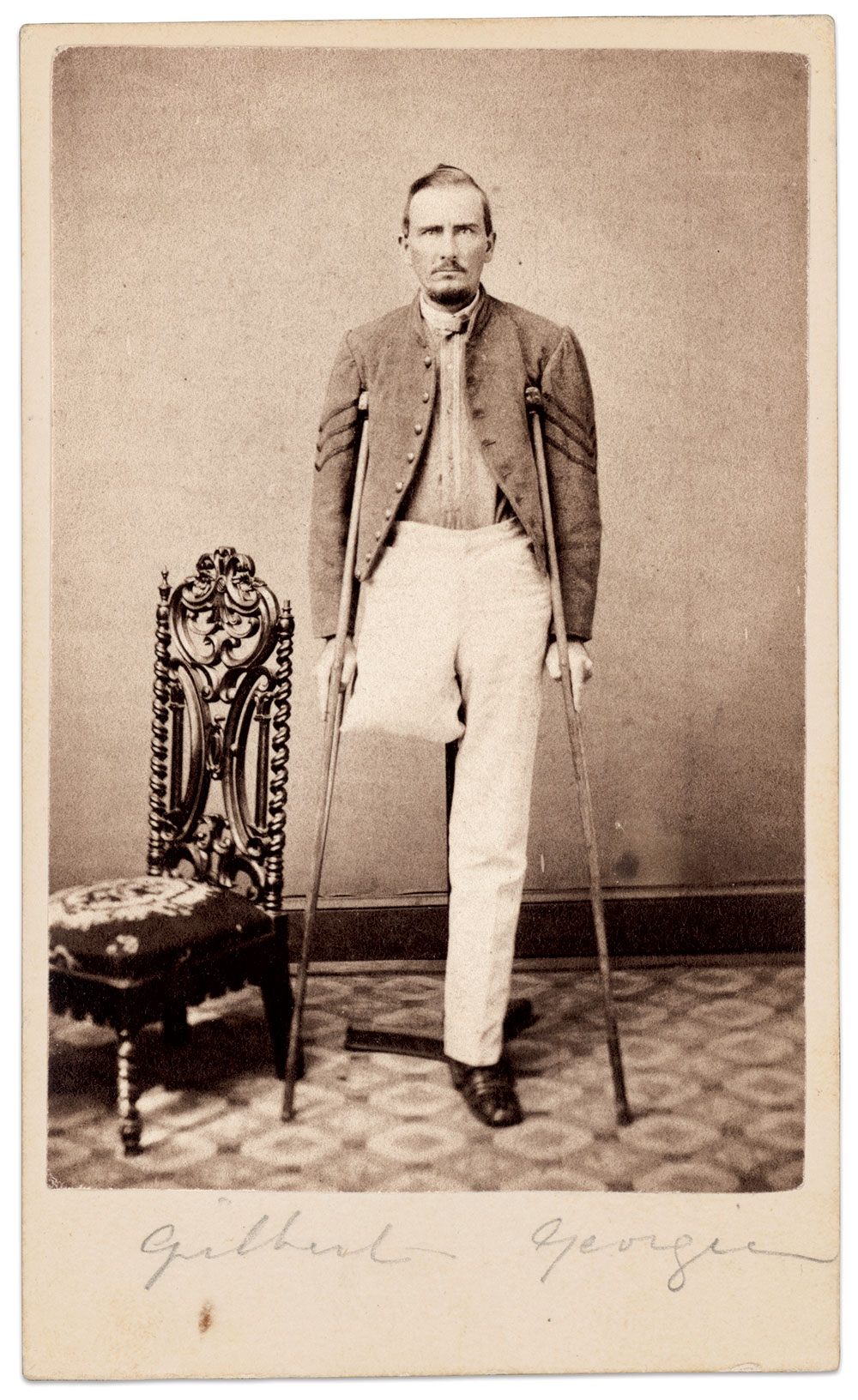 Carte de visite by an unidentified photographer. The Liljenquist Family Collection at the Library of Congress.