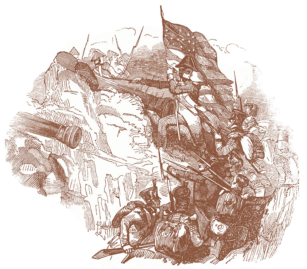 “The Storming of Chapultepec” from the 1849 book Pictorial History of Mexico and the Mexican War. Joe Bauman Family Collection.