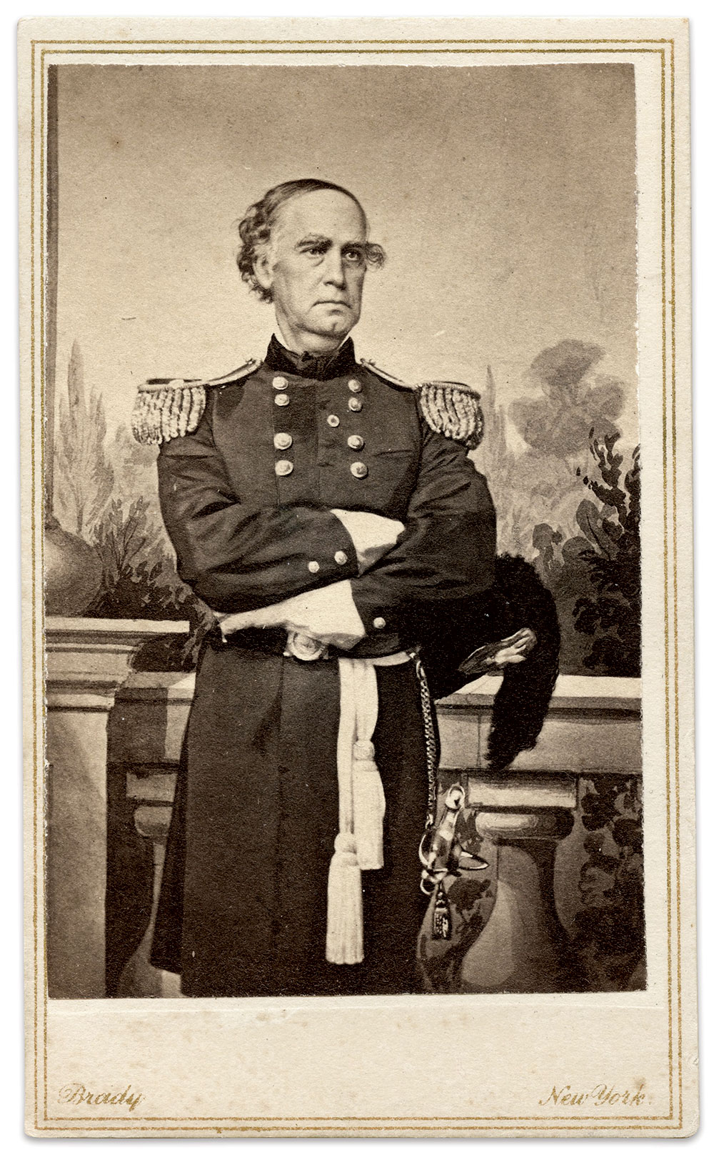 Major Gen. Curtis. Carte de visite by Mathew B. Brady of New York City. Tom Glass Collection.