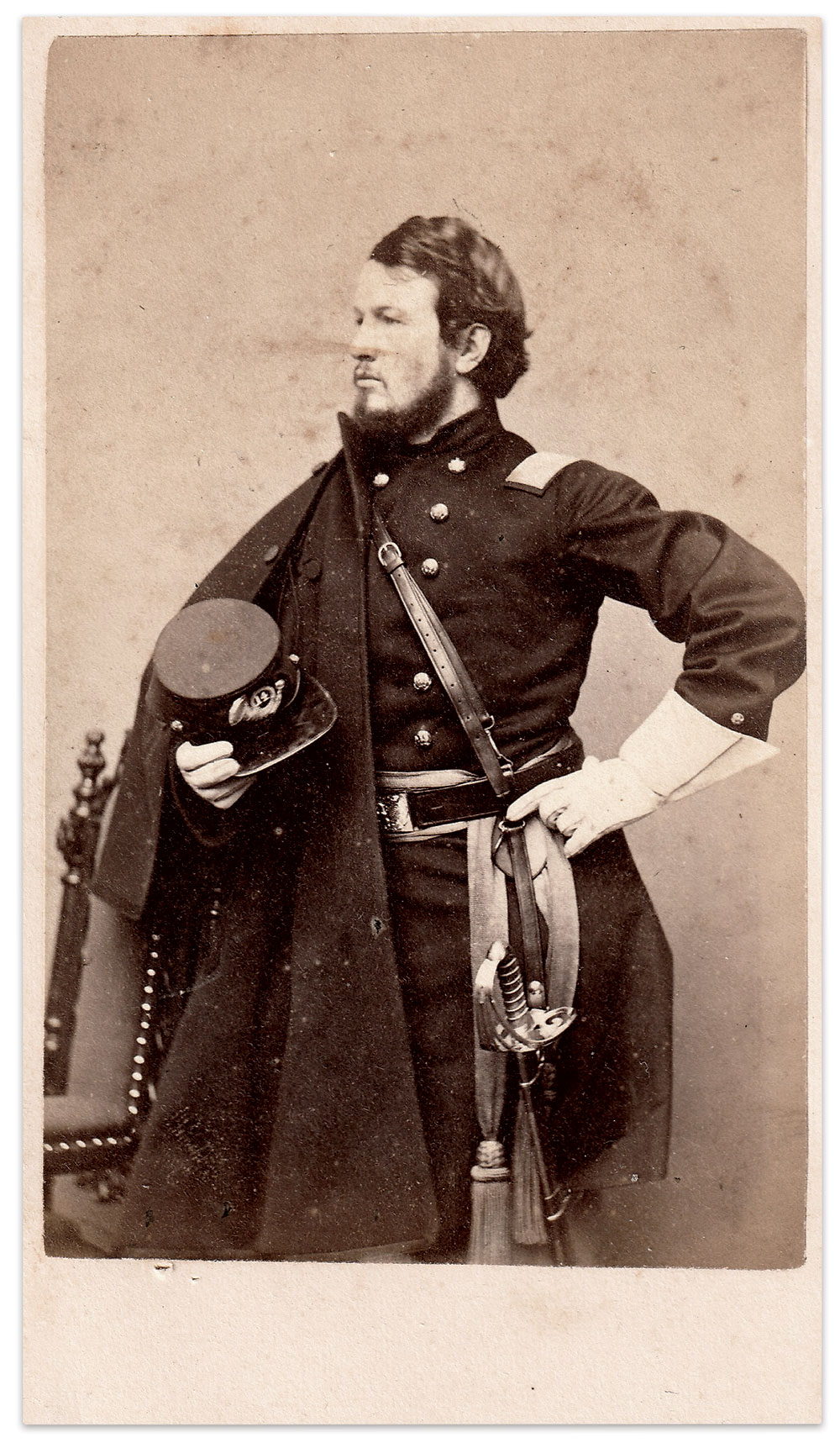 Duncan, pictured as major. Carte de visite by Warren of Cambridgeport, Mass. Author’s collection.