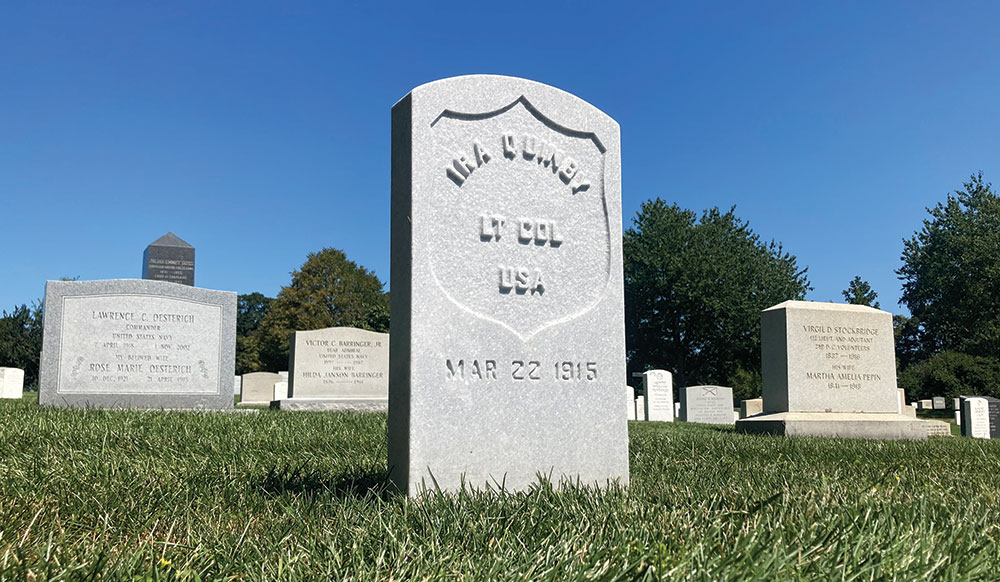 Quinby’s gravesite at Arlington National Cemetery (Section 3, Plot 2119-RH). Military Images.