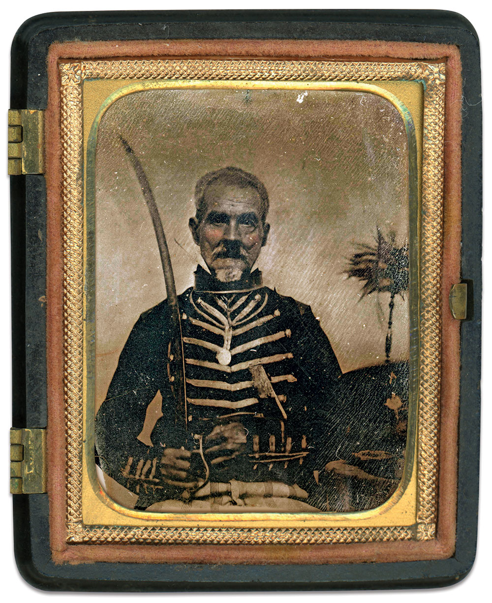 Ninth-plate ambrotype by an unidentified photographer. Author’s collection.