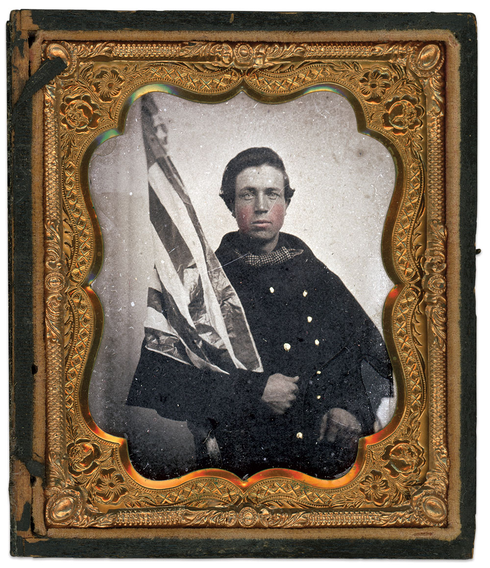 Sixth-plate tintype by an unidentified photographer. John Benson Collection.